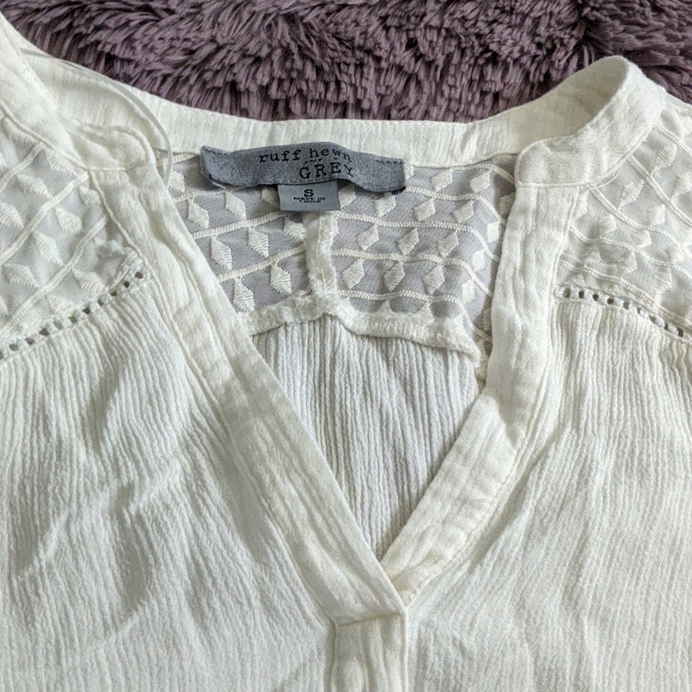 💜EUC Ruff Hewn Grey Top💜 - Picture 4 of 6